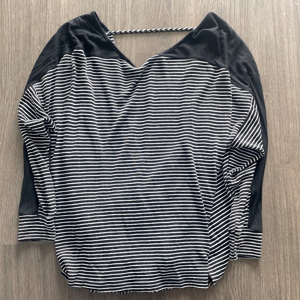 Fraiche by J Open Back Sweater